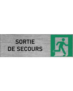 Plaque de porte Sortie de secours 2