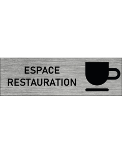 Plaque de porte Espace restauration