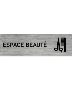Plaque de porte Espace beauté