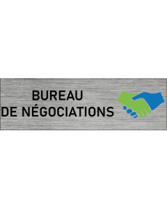 Plaque de porte Bureau de négociations