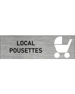 Plaque de porte Local poussettes