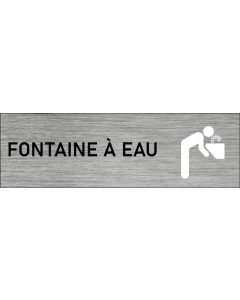Plaque de porte Fontaine à eau
