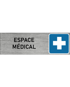 Plaque de porte Espace médical