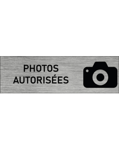 Plaque de porte Photos autorisées