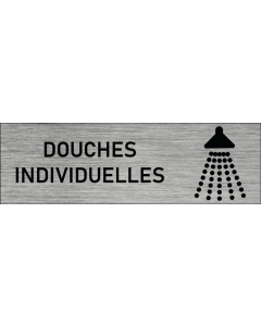 Plaque de porte Douches individuelles