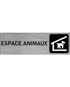 Plaque de porte Espace animaux