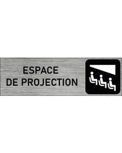 Plaque de porte Espace de projection