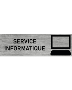 Plaque de porte Service informatique