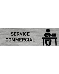 Plaque de porte Service commercial