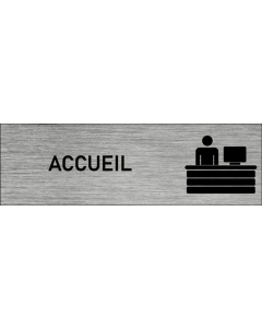 Plaque de porte Accueil