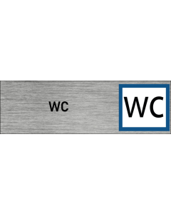 Plaque de porte WC