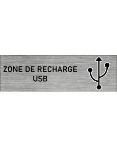 Plaque de porte Zone de recharge USB