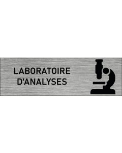 Plaque de porte Laboratoire d'analyses