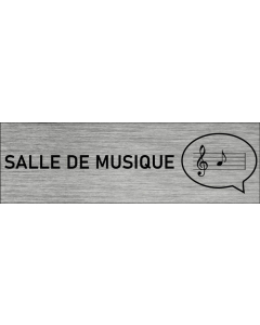 Plaque de porte Salle de musique