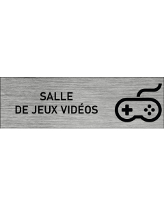 Plaque de porte Salle de jeux vidéos