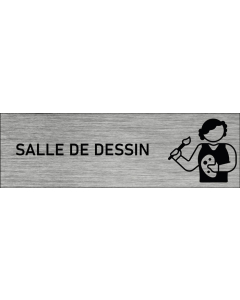 Plaque de porte Salle de dessin