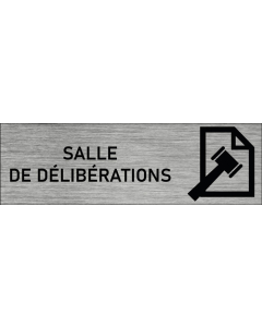 Plaque de porte Salle de délibérations
