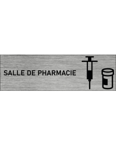 Plaque de porte Salle de pharmacie