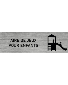 Plaque de porte Aire de jeux pour enfants