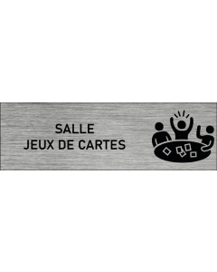 Plaque de porte Salle jeux de cartes