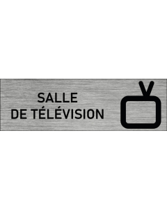 Plaque de porte Salle de télévision