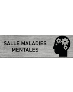 Plaque de porte Salle maladies mentales