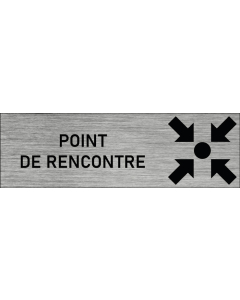 Plaque de porte Point de rencontre