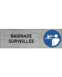 Plaque de porte Baignade surveillée