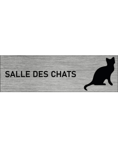 Plaque de porte Salle des chats