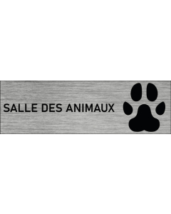 Plaque de porte Salle des animaux