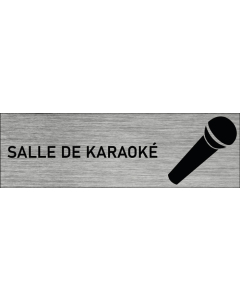 Plaque de porte Salle de karaoké