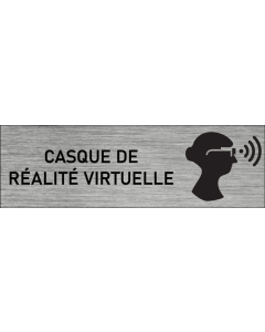 Plaque de porte Casque de réalité virtuelle