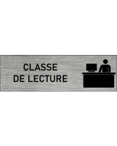 Plaque de porte Classe de lecture
