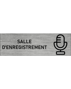 Plaque de porte Salle d'enregistrement