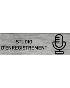 Plaque de porte Studio d'enregistrement