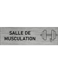 Plaque de porte Salle de musculation