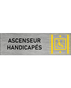 Plaque de porte Ascenseur handicapés