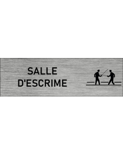 Plaque de porte Salle d'escrime