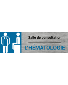 Plaque de porte Hématologie