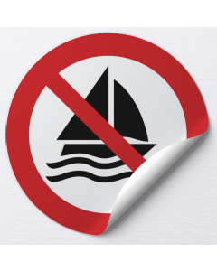 Autocollant Pas de voile
