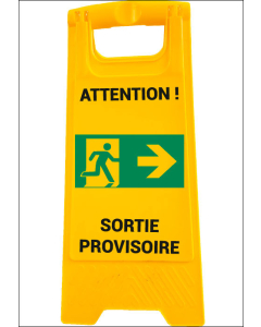 Chevalet Sortie provisoire vers la droite