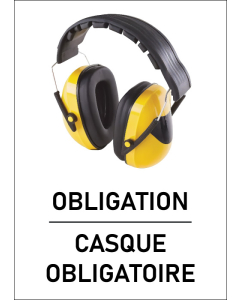 Pictogramme port du casque de protection
