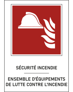Panneau Ensemble d'équipements de lutte contre l'incendie