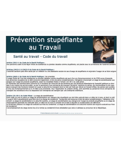 Affiche prévention drogue