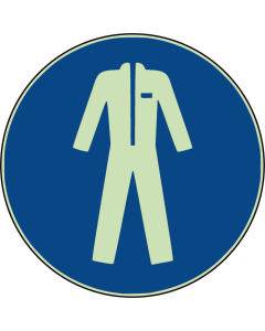  Panneau Protection obligatoire du corps-vêtements de protection photoluminescent