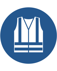 Pictogramme vêtements à haute visibilité obligatoires