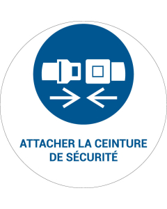 Pictogramme Attacher la ceinture de securite Obligation protection Pictogramme Obligation Produits Signaletique