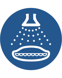 Panneau Démarrer le gicleur d'eau pour le bateau de sauvetage lors du lancement du bateau de sauvetage
