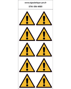 Autocollants Danger général