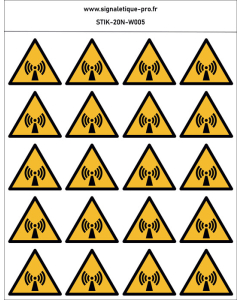 Panneau Radiations non ionisantes 20N